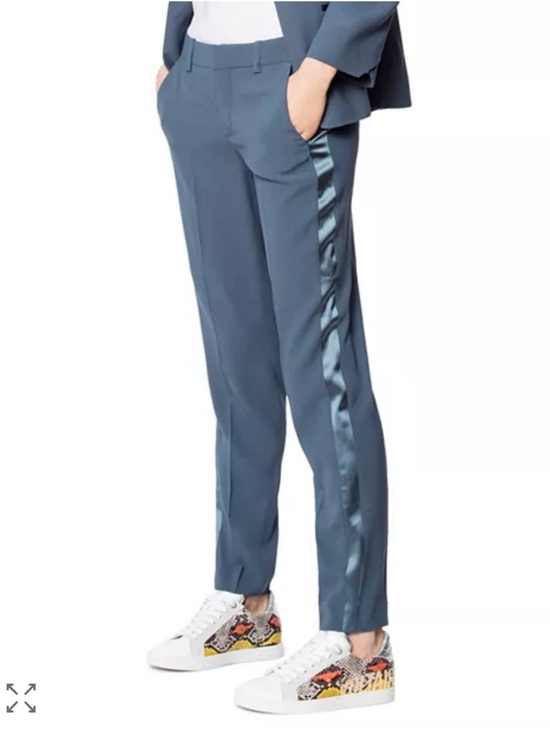 Zadig & Voltaire Prune Satin Pants, Size 40 - Picture 3 of 3